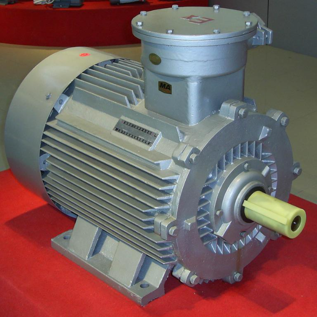 YBE2-132M-4防爆电机45°角实拍